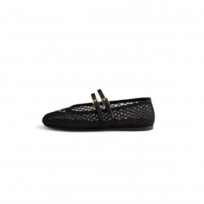 PRADA MESH FABRIC BALLERINAS 1F915N